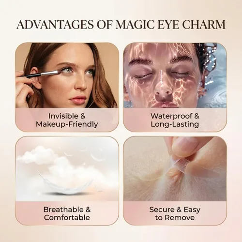 Vista 4 de Magic Slim - Cinta adhesiva de doble párpado – Tiras adhesivas invisibles para corrección monólida con capucha – Auténtica tecnología K-Beauty