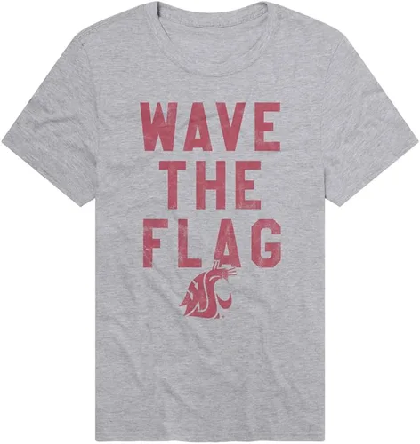 Vista 54 de Campus Lab Official NCAA Distressed Spirit Phrase Collegiate Classic Ring-Spun T-Shirt Unisex for Men & Women Collection