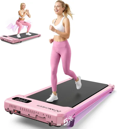 Vista 17 de Caminadora pequeña con inclinación - Cinta de correr para debajo del Rosa rubor