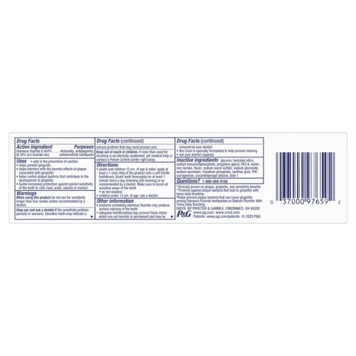 Vista 8 de Pasta dental con protección avanzada de encías Crest Pro-Health, 3.5 onzas