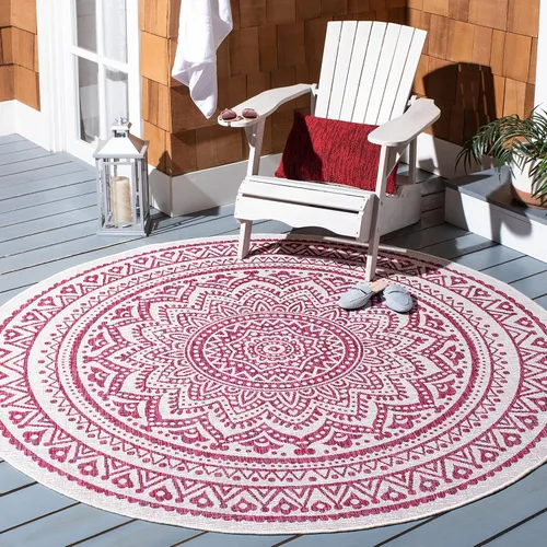 Vista 14 de SAFAVIEH Alfombra lavable al aire libre Courtyard Collection - 2'3" x 5', marfil y verde, no desprende pelusa y fácil limpieza, ideal para patio