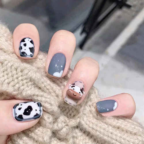 Vista 18 de BABALAL Uñas con diseño, de uñas con pegamento para mujeres y niñas