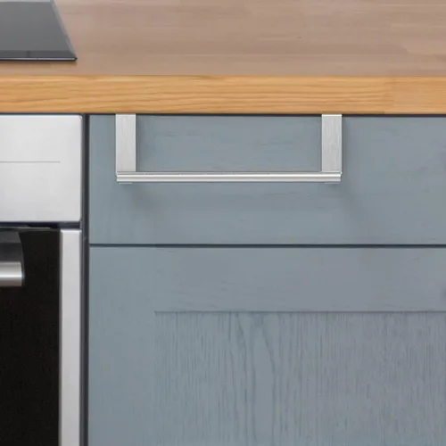 Vista 8 de Toallero de 9 pulgadas para colocar sobre el gabinete, toallero y toallero para baño y cocina, acero inoxidable, paquete de 2 (plateado)