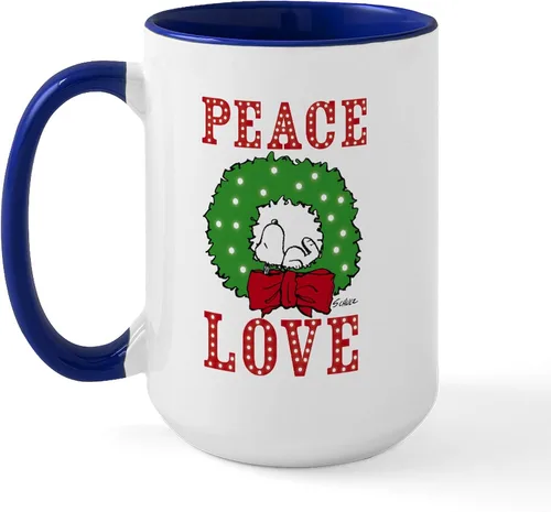 Vista 202 de CafePress SNOOPY Joe Cool - Taza de café de cerámica (15.0 fl oz)