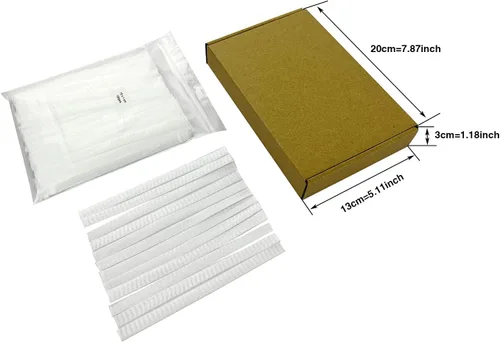 Vista 6 de 100 piezas de protector de carrete de hilo con red para diferentes tamaños de carretes/conos de hilo para bordar, coser, acolchar y serger (15x1CM)