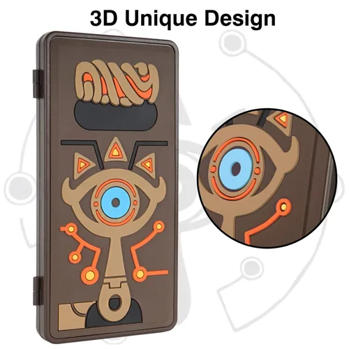 Vista 3 de TIKOdirect Funda para tarjetas de juego compatible con juegos Nintendo Switch, almacenamiento protector plegable con 24 ranuras para tarjetas