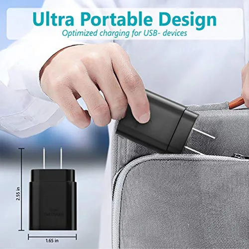 Vista 6 de Bloque USB C de 30 W PD de carga súper rápida, adaptador de pared tipo C, cargador rápido para iPhone 17/17 Air/17 Pro/17 Pro