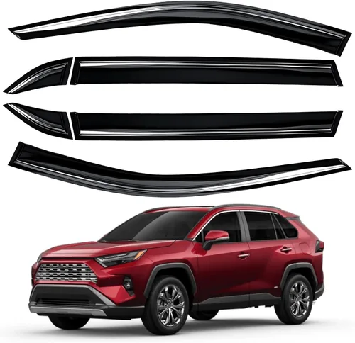 Vista 18 de AUXKO Protectores de lluvia para BMW X3 2018-2024 2025, 4 piezas de accesorios para viseras de ventilación de ventana, protector de lluvia con cinta