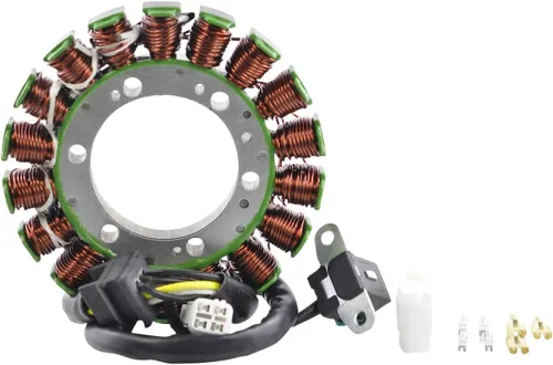 Vista 2 de RMSTATOR Repuesto para kit de volante mejorado + extractor de volante + estator + junta reguladora de voltaje Suzuki LTA 400 Eiger 4x4 Auto 2002-2007