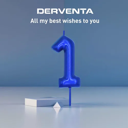 Vista 2 de DERVENTA Vela con Número Azul de 2.36 pulgadas Decoración de Fiesta Celebración Aniversario Cumpleaños Perfecto Brunch Postre Adorno para Pastel 1