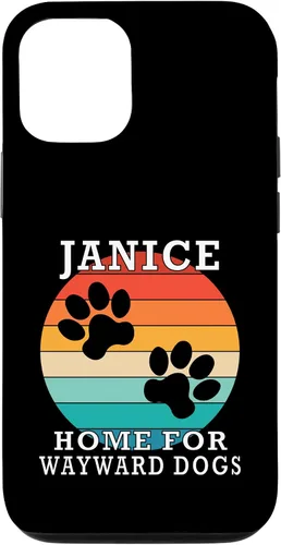 Vista 28 de Janice Home for Wayward Dogs Family Name Case for iPhone 16