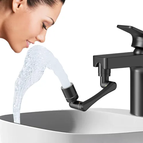 Vista 15 de Patentado CECEFIN 1080° Extensor de Grifo Giratoria - Aireador de Fregadero - Extensión de Grifo de Agua con 2 Modos de Salpicadura, Accesorio