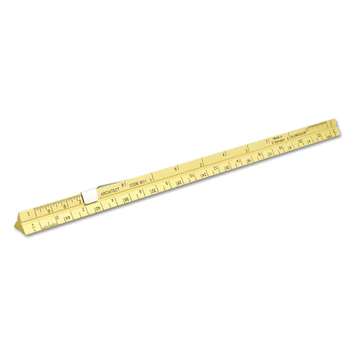 Vista 48 de Alumicolor Regla Métrica de Bolsillo para Arquitecto de Aluminio, 15CM, Negro