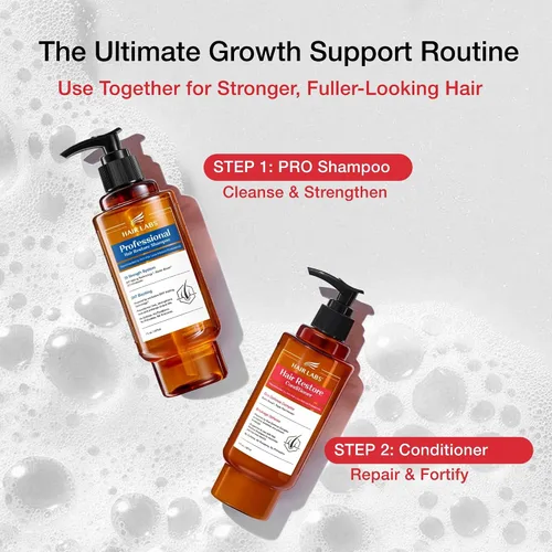Vista 6 de HAIRLABS - Acondicionador de queratina y biotina para cabello dañado, 7