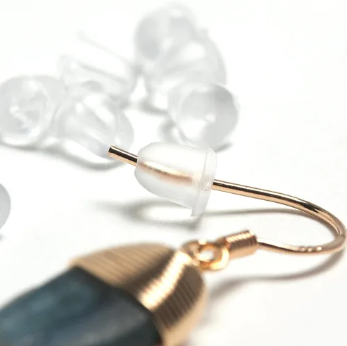 Vista 5 de Pendientes colgantes de plata de ley 925 con gancho francés para mujer