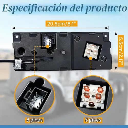 Vista 6 de Módulo de Control Climático Kenworth - 599-5511 Panel de Control AC de Servicio Pesado de Reemplazo para Kenworth W900 T800 T600A C500 T300
