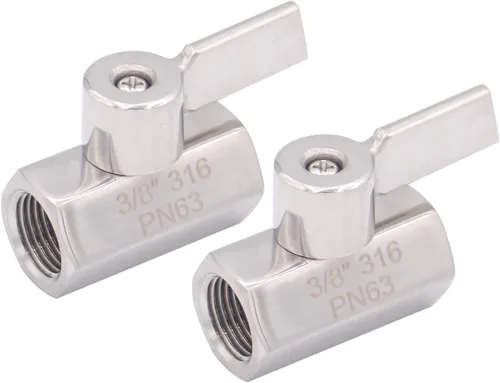 Vista 10 de DERNORD Válvula de bola de acero inoxidable Mini rosca NPT hembra (1" hembra y hembra)