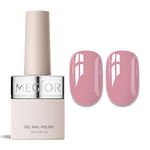 Vista 88 de MEGIOR Esmalte de uñas de gel libre de TPO, 0.5 onzas líquidas, base de gel transparente para remojar la lámpara de uñas LED, capa base de larga