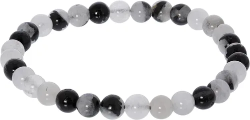Vista 50 de Gem Avenue Handmade Round Bead Stretch Bracelet Unisex Natural Stone Beaded Jewelry for Men & Women, Elastic Wristband for Daily Wear