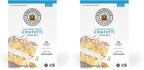 Vista 6 de King Arthur - Mezcla para pastel sin gluten, confeti, 18 onzas