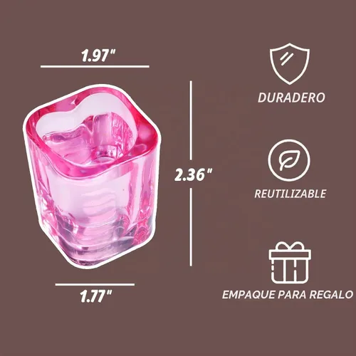 Vista 2 de Valeways, Juego de 12 vasos de chupito de base pesada de 2 onzas/vaso de chupito rosa lindo para accesorios de carrito de barra
