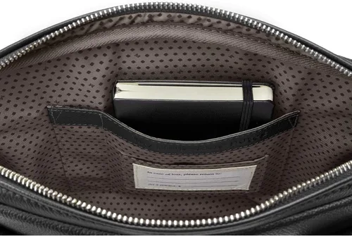 Vista 6 de Moleskine ET84CMCRVFBK Classic Match Leather Small Slim Crossover Bag, Black