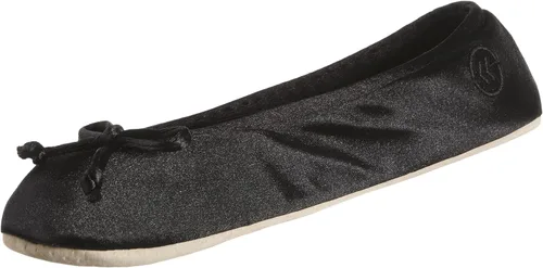 Vista 15 de isotoner - Zapatos satinados para bailarinas, con moño, suela de gamuza Ceniza