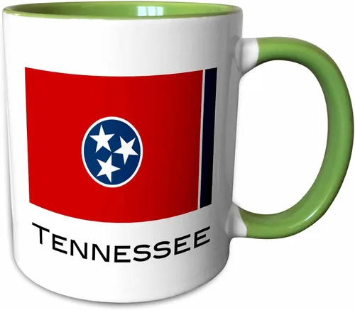 Vista 18 de 3dRose Taza de dos tonos con la bandera del estado de Iowa, 11 onzas, negro/blanco