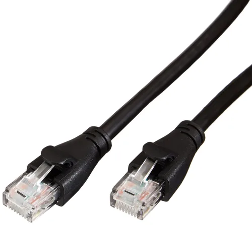 Vista 10 de Amazon Basics - Cable de conexión Ethernet RJ45 Cat 6, velocidad de transferencia de 1 Gpbs, conectores chapados en oro, 3 pies para PC, TV