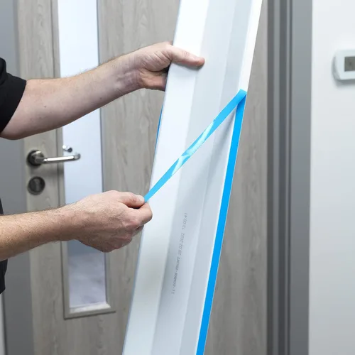 Vista 2 de Cardea - Protectores de bisagra para puerta de seguridad infantil, color blanco (paquete de 2)