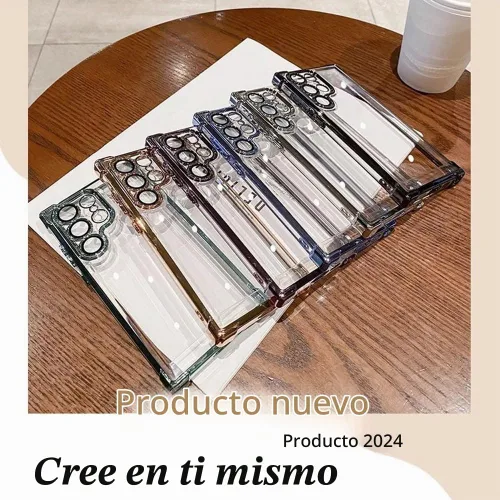 Vista 8 de Funda para Samsung S21 Ultra, con lente de cámara completa, cubierta de parachoques corporal, protección contra golpes, a prueba de polvo, fundas