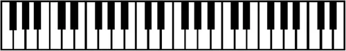Vista 9 de Pegatina de pared con teclas de piano. Decoración de instrumentos musicales. - Negro, 10" x 72". Fácil de aplicar y quitar.
