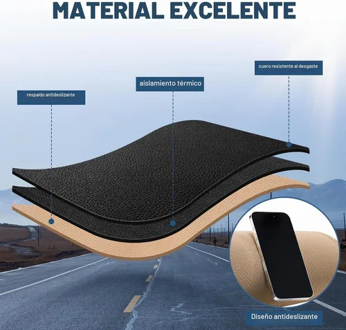 Vista 2 de Funda de cuero para tablero Compatible con 2011 2012 2013 2014 Hyundai Sonata