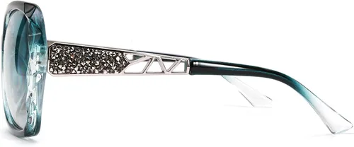 Vista 9 de FEISEDY - gafas de sol polarizadas para mujer, marco compuesto brillante B2289