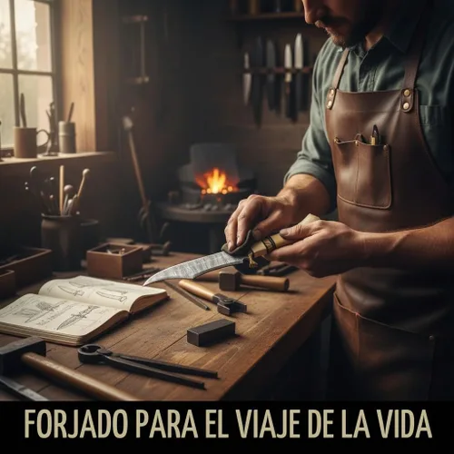 Vista 7 de Poshland RG-44 Cuchillo de caza de acero de Damasco hecho a mano - Mango magnífico