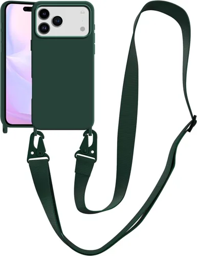 Vista 129 de Funda compatible con iPhone 8 Plus, iPhone 7 Plus/6 Plus/6S Plus con cordón, funda cruzada para iPhone con correa ajustable de silicona para iPhone