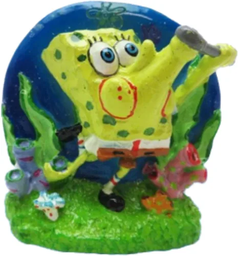 Vista 2 de Penn-Plax Penn Plax Spongebob - Adorno de aireación para acuario