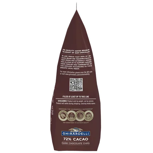 Vista 7 de Ghirardelli Chocolate Company 72% Cacao - Chips de chocolate oscuro, bolsa de 5 libras (paquete de 1)