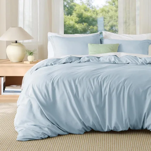 Vista 27 de Bedsure - Juego de funda de edredón tamaño individual/individual XL - Juego de ropa de cama suave de microfibra cepillada doble para niños