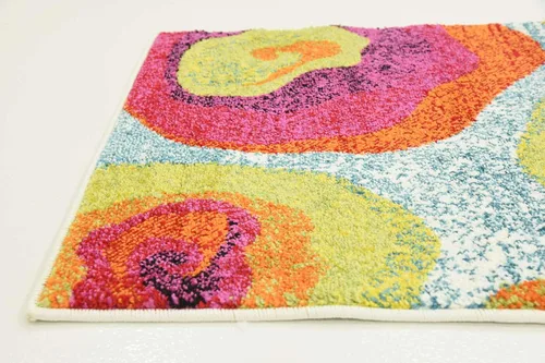 Vista 8 de Unique Loom colección Lyon - Alfombra abstracta y moderna