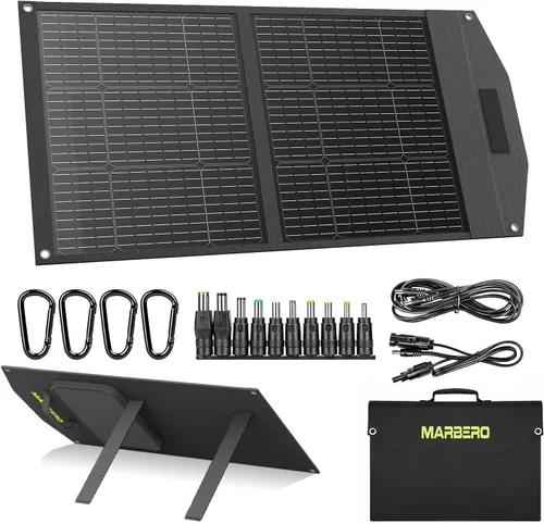 Vista 9 de MARBERO Kit de ventilador solar de 4.7 pulgadas, panel solar de 15 W con 2 ventiladores impermeables, ventilador de aire de entrada o escape