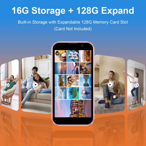 Vista 4 de Mini Teléfono Desbloqueado El Más Pequeño del Mundo con Pantalla Táctil HD de 3.0" Mini Teléfono Inteligente Android Móvil Compacto para Niños