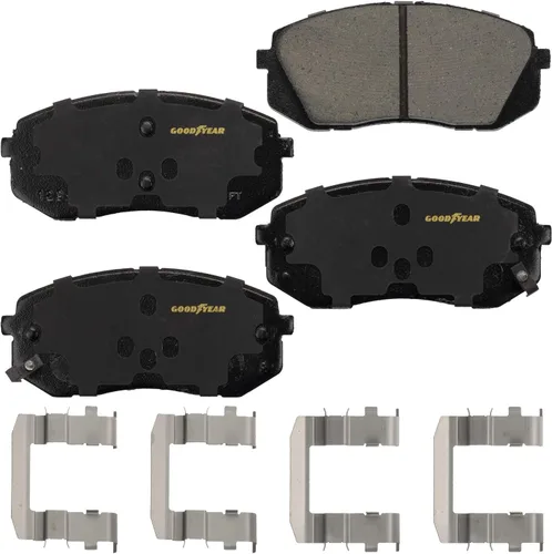 Vista 5 de Goodyear Frenos PRK3621F Kit de Frenos Delanteros Premium con Par (2) de Rotores de Freno Recubiertos AntiOx y Pastillas de Freno Cerámica