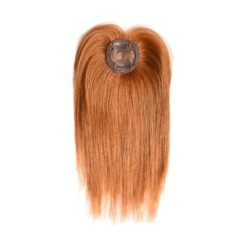 Vista 2 de Extensiones de cabello humano con clip 3D con clip en flequillo, extensiones de cabello para mujer (2.3 x 2.3 pulgadas, 10 pulgadas)