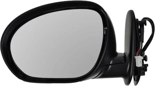 Vista 131 de TRQ Espejo plegable con calefacción eléctrica del lado del conductor con indicador de punto ciego pintura a juego negro liso compatible con Kia