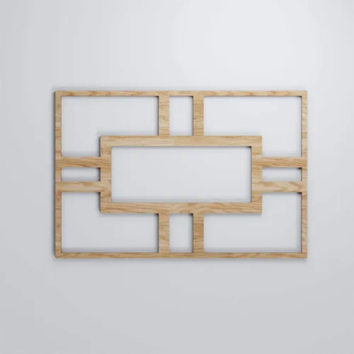 Vista 5 de 10 1/4"W X 15 3/8"H Medium Hastings Decorativos Paneles De Pared De Madera De Calado, Roble Rojo