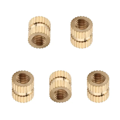 Vista 97 de Tuercas moleteadas de rosca hembra M2x3mm OD Tuercas de inserción roscadas de latón Tuercas de incrustación hidráulicas soldadas juntas Kit surtido