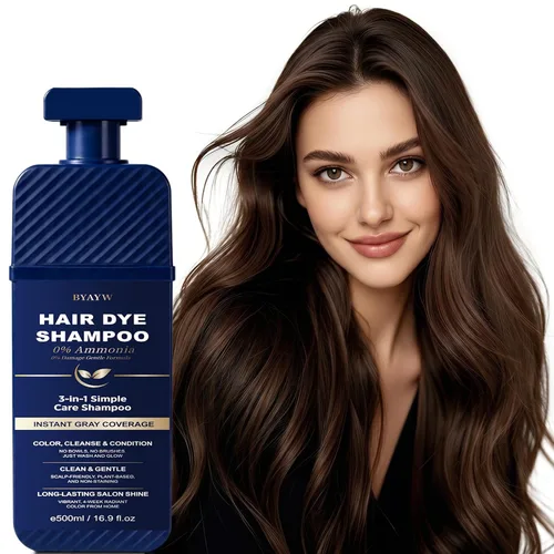 Vista 10 de Champú negro 3 en 1, champú de color instantáneo para una cobertura
