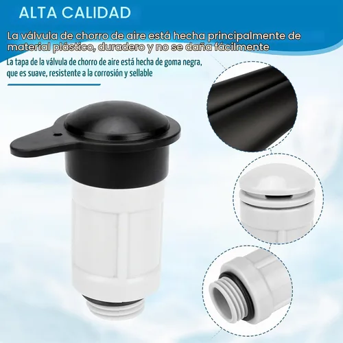 Vista 3 de 12363 12373 Válvula de chorro de aire y tapa de válvula de chorro de aire para piscina sobre tierra Intex