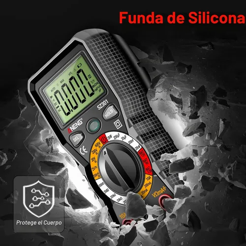 Vista 7 de ANENG Multímetro digital con estuche, voltímetro AC DC, medidor de voltios, amperios y ohmios, mide voltaje, corriente, resistencia, continuidad